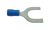 Cosse pré-isolée Bleue à fourches câble 2.5mm² vis M10