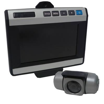 Kit rétrovision 12/30V Ecran couleur LCD 5"+caméra+cable 20M