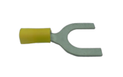 Cosse pré-isolée Jaune à fourches câble 6mm² vis M12