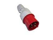 FICHE GROUPE FROID MALE 32A/400V-4 POLES-ROUGE
