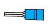 Cosse pré-isolée à embout rond Bleu câble 2.5mm²