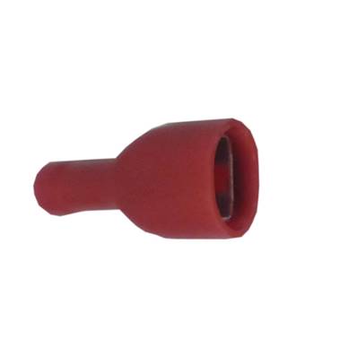 Cosse pré-isollée femelle Rouge 6,3mm câble 1,5mm à l'unité