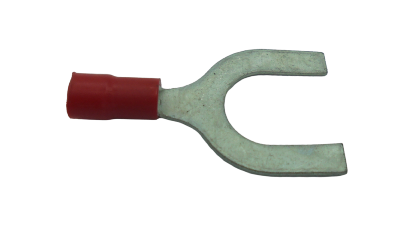 Cosse pré-isolée Rouge à fourches câble 1.5mm² vis M10