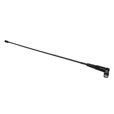 Antenne souple de radiocommande, 1/2 onde 433 MHz (Lg 35cm) avec connecteur BNC coudé