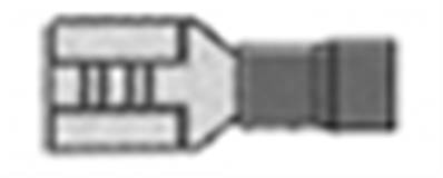 Cosse pré-isolée clips femelle Rouge larg. 2.8mm câble 1.5mm²