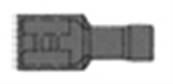 Cosse Total isolée clips femelle Rouge largeur 2.8mm câble 1.5mm²