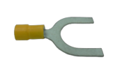 Cosse pré-isolée Jaune à fourches câble 6mm² vis M16