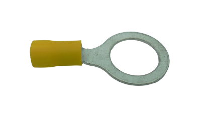 Cosse pré-isolée à oeil Jaune câble 6mm² vis M12