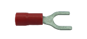 Cosse pré-isolée Rouge à fourches càble 1.5mm² vis M8