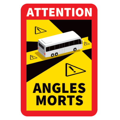 Adhésif angle mort bus