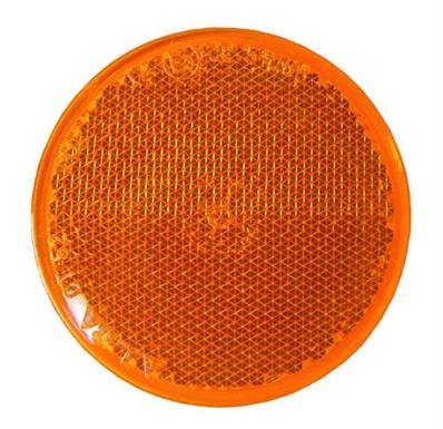 catadioptre rond d60mm adhesif sans trou coaxial orange