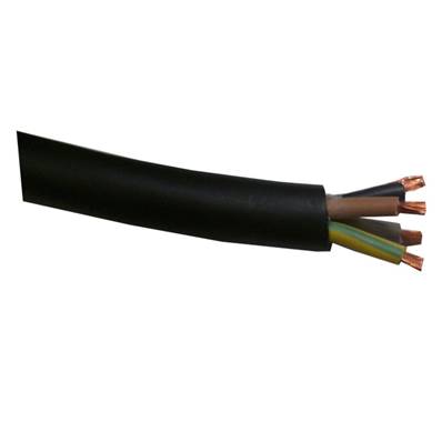 Cable HO7RNF 4x2,5 mm² noir au mètre