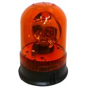 Gyrophare 12V orange  fixer D142mm H183mm avec cblage sortie centrale