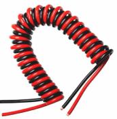 Cordon extensible entrelacé 3,50m en 1 x 35mm² NOIR et ROUGE