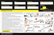 Autocollant identification hayon et consignes de scurit du hayon 210X140mm