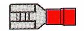 Cosse pré-isolée clips femelle Rouge larg. 4.8mm câble 1.5mm²