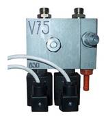 Vanne horizontale 4 voies V75 avec bloc 24V (remplace VE127/VE134)