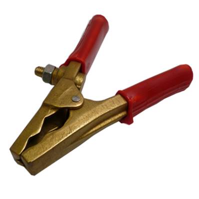 Pince bronze rouge pour câble 35/50mm²