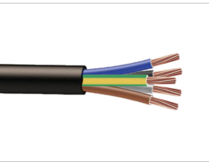 Câble noir 5x1.5 mm² HO5VVF